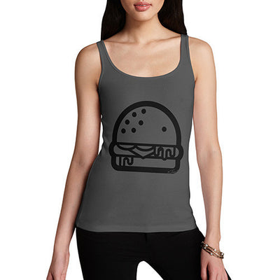 Burger Outline Women's Tank Top