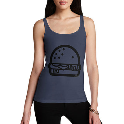Burger Outline Women's Tank Top