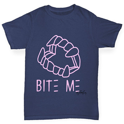 Bite Me Pink Boy's T-Shirt