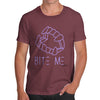Bite Me Purple Men's T-Shirt
