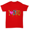 I Heart Dad Finger Paints Girl's T-Shirt