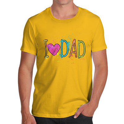 I Heart Dad Finger Paints Men's T-Shirt