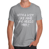 With A Body Like Mine Who Needs Hair? Men's T-Shirt