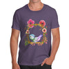 Watercolour Bird Flowers Men's T-Shirt