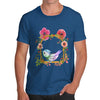 Watercolour Bird Flowers Men's T-Shirt