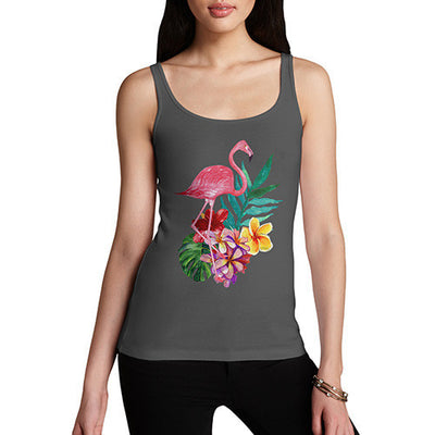Watercolour Flamingo Flowers  Women's Tank Top