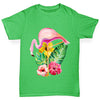 Watercolour Floral Flamingo Boy's T-Shirt