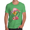 Watercolour Floral Flamingo Men's T-Shirt