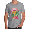 Watercolour Floral Flamingo Men's T-Shirt