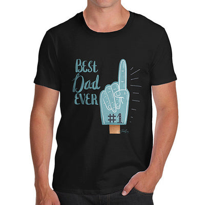 Father's Day Best Dad Ever #1 Foam Finger Men's T-Shirt