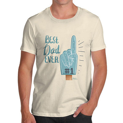 Father's Day Best Dad Ever #1 Foam Finger Men's T-Shirt