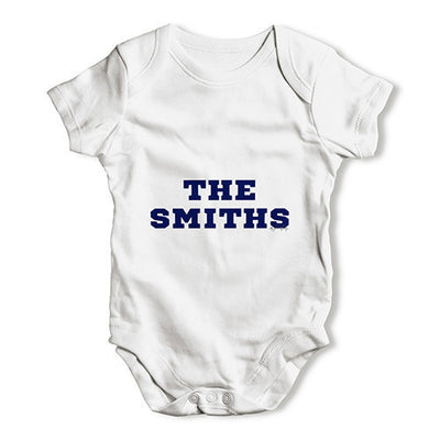 Personalised Surname Family Name Baby Unisex Baby Grow Bodysuit