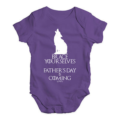 Father's Day Is Coming Baby Unisex Baby Grow Bodysuit