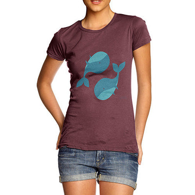 Yin & Yang Whales Women's T-Shirt