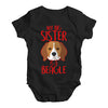 My Big Sister Is A Beagle Baby Unisex Baby Grow Bodysuit