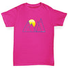 Triangle Mountain Sunset Girl's T-Shirt 