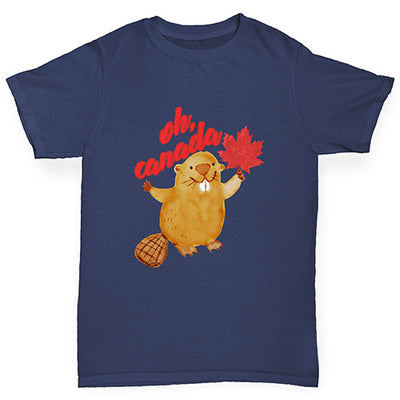 Oh Canada Beaver Boy's T-Shirt