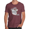 Funny T-Shirts For Men Sarcasm Silver Fox Men's T-Shirt Large Burgundy