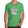 Adult Humor Novelty Graphic Sarcasm Funny T Shirt Silver Fox Men's T-Shirt Medium Green