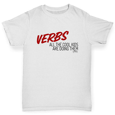 Verbs Cool Kids Are Doing Them Boy's T-Shirt
