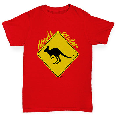 Kangaroo Down Under Boy's T-Shirt