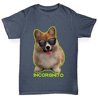 Incorgnito Corgi Boy's T-Shirt