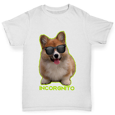 Incorgnito Corgi Boy's T-Shirt