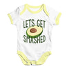 Let's Get Smashed Avocado Baby Unisex Baby Grow Bodysuit
