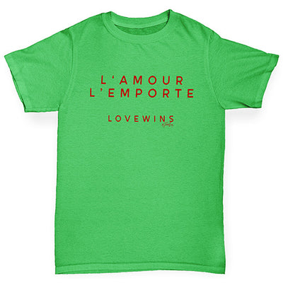 L'Amour Love Wins Boy's T-Shirt