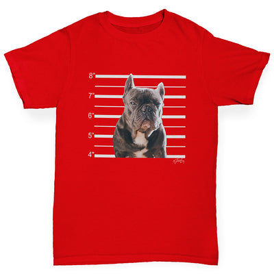 Staffordshire Bull Terrier Mugshot Boy's T-Shirt