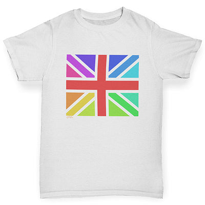 Rainbow Union Jack Boy's T-Shirt