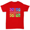 Rainbow Union Jack Girl's T-Shirt