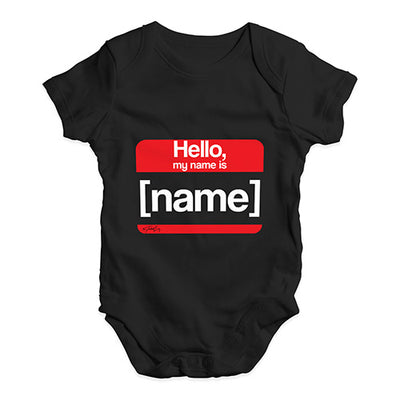 Personalised My Name Is Baby Unisex Baby Grow Bodysuit