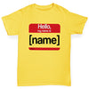Personalised My Name Is Boy's T-Shirt