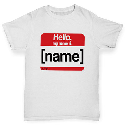 Personalised My Name Is Girl's T-Shirt