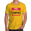 Personalised My Name Is Men's T-Shirt