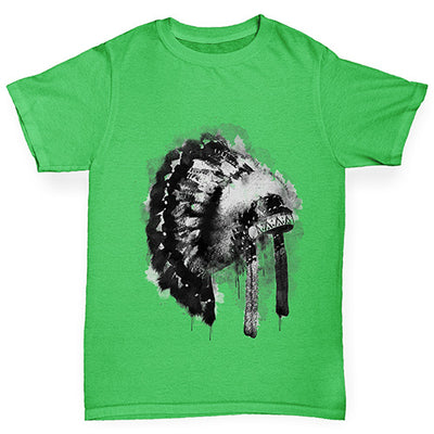 Native American Headdress Boy's T-Shirt