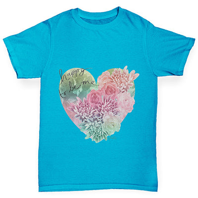 Happy To Be Me Heart Boy's T-Shirt