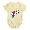 Panama Football Soccer Flag Paint Splat Baby Unisex Baby Grow Bodysuit