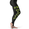 Green Leaf Pattern Women's Leggings