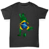 Football Soccer Silhouette Brazil Girl's T-Shirt