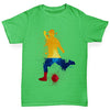 Football Soccer Silhouette Colombia Girl's T-Shirt