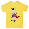 Football Soccer Silhouette Costa Rica Girl's T-Shirt