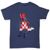 Football Soccer Silhouette Croatia Boy's T-Shirt