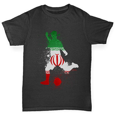 Football Soccer Silhouette Iran Boy's T-Shirt