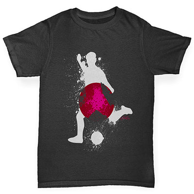 Football Soccer Silhouette Japan Girl's T-Shirt