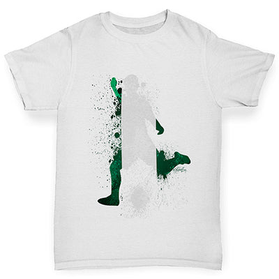 Football Soccer Silhouette Nigeria Boy's T-Shirt