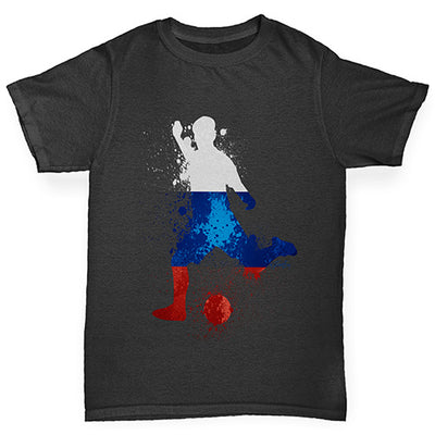 Football Soccer Silhouette Russia Boy's T-Shirt