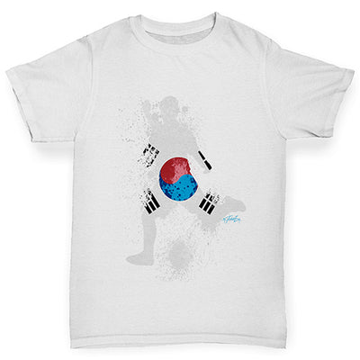 Football Soccer Silhouette South Korea Girl's T-Shirt