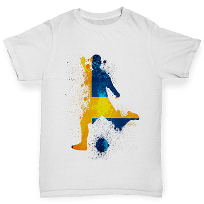 Football Soccer Silhouette Sweden Girl's T-Shirt